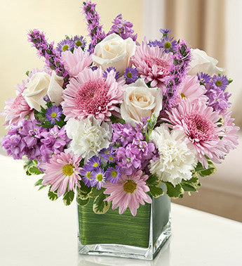 flower arrangements with lavender Lavender and White Bouquet