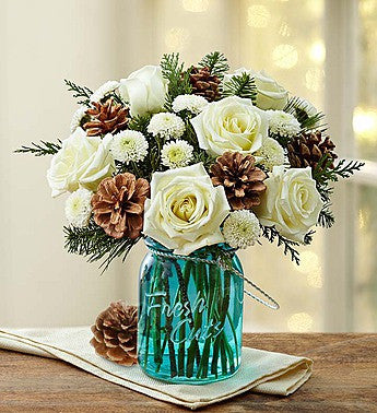 Rustic Winter Warmth Centerpiece