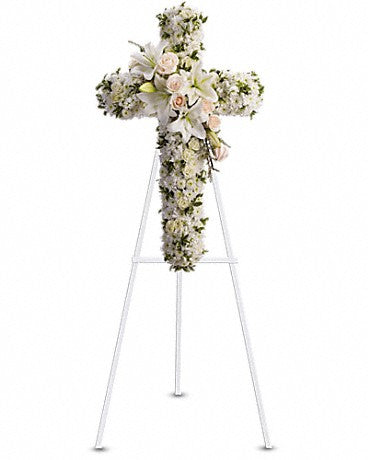 Sympathy - Standing Spays & Wreaths White