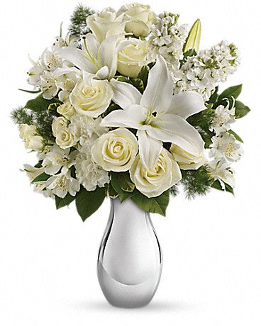 Teleflora's Shimmering White Bouquet