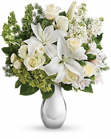 Teleflora's Shimmering White Bouquet