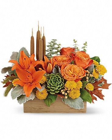 Teleflora's Fall Bamboo Garden