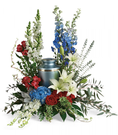 REFLECTIONS OF HONOR CREMATION TRIBUTE URN ARRANGEMENT Shown at $144.95